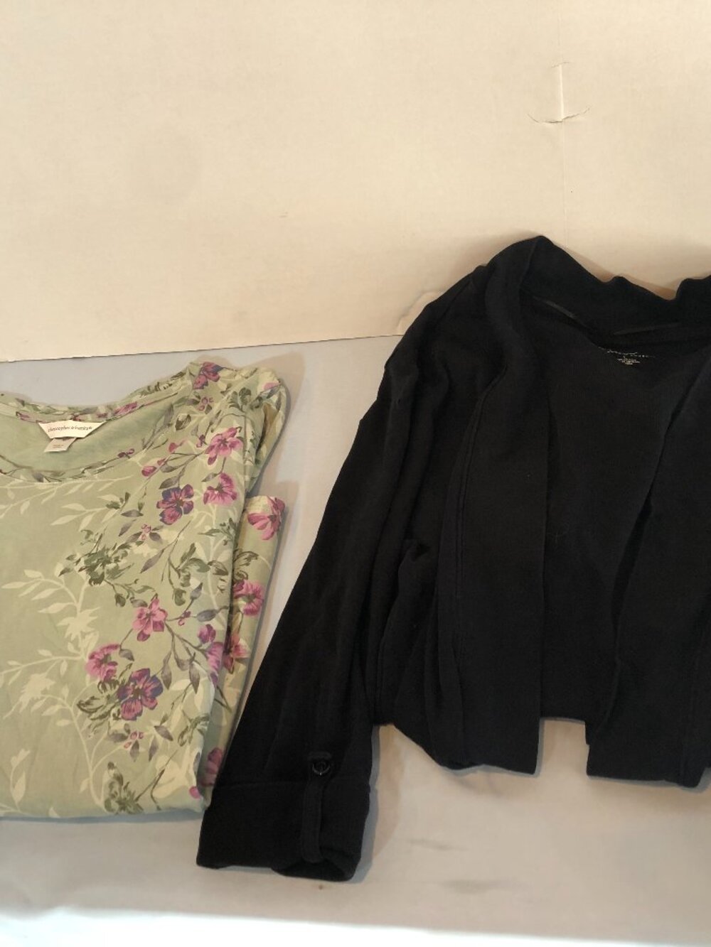Christopher & Banks XL & Kim Rogers L 3/4 Sleeve Tops 22" Pit to Pit